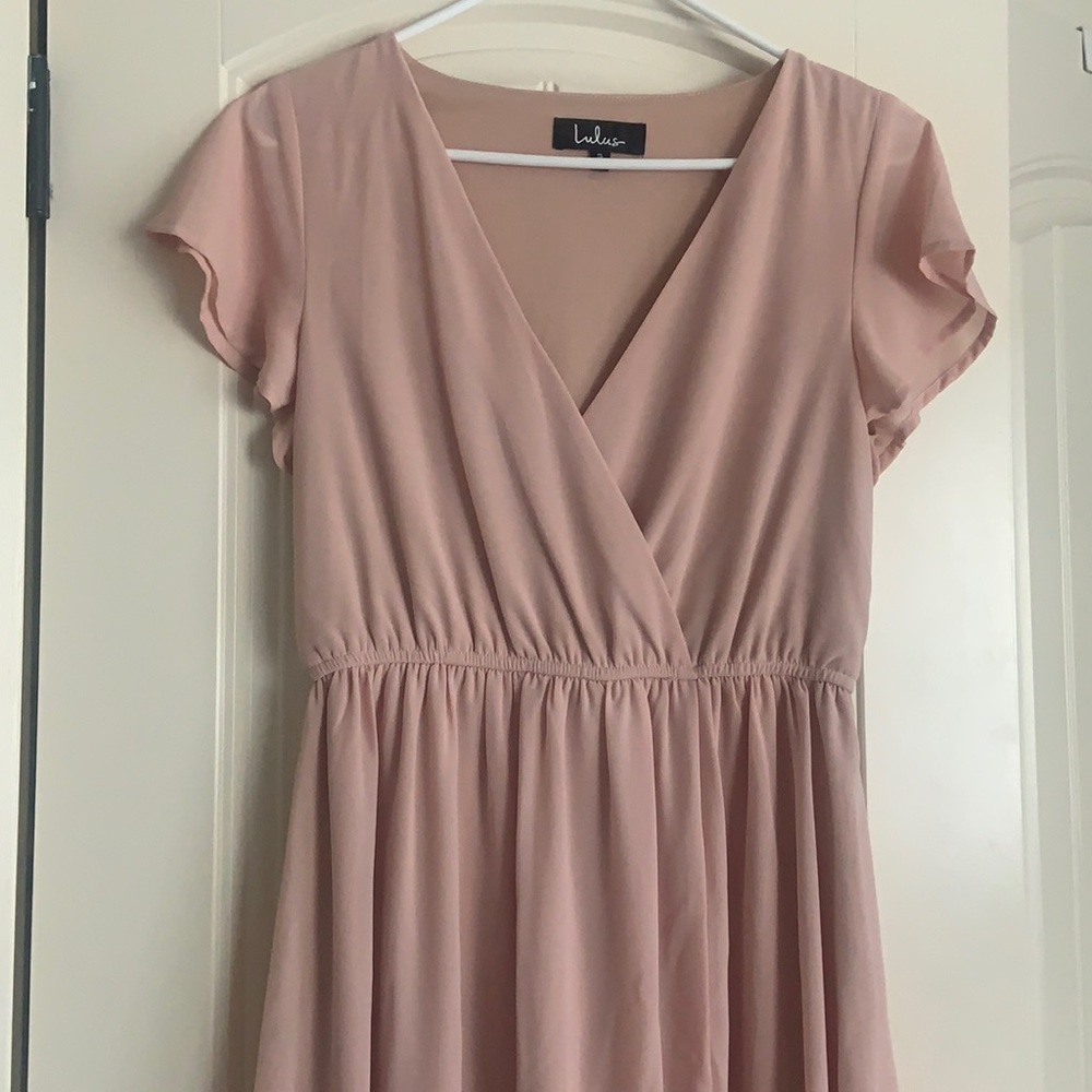 Blush pink maxi dress!